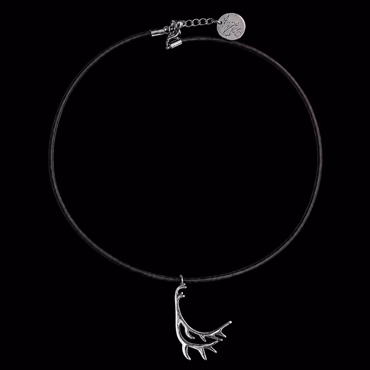 63163 , Läderhalsband 42cm, Vaja