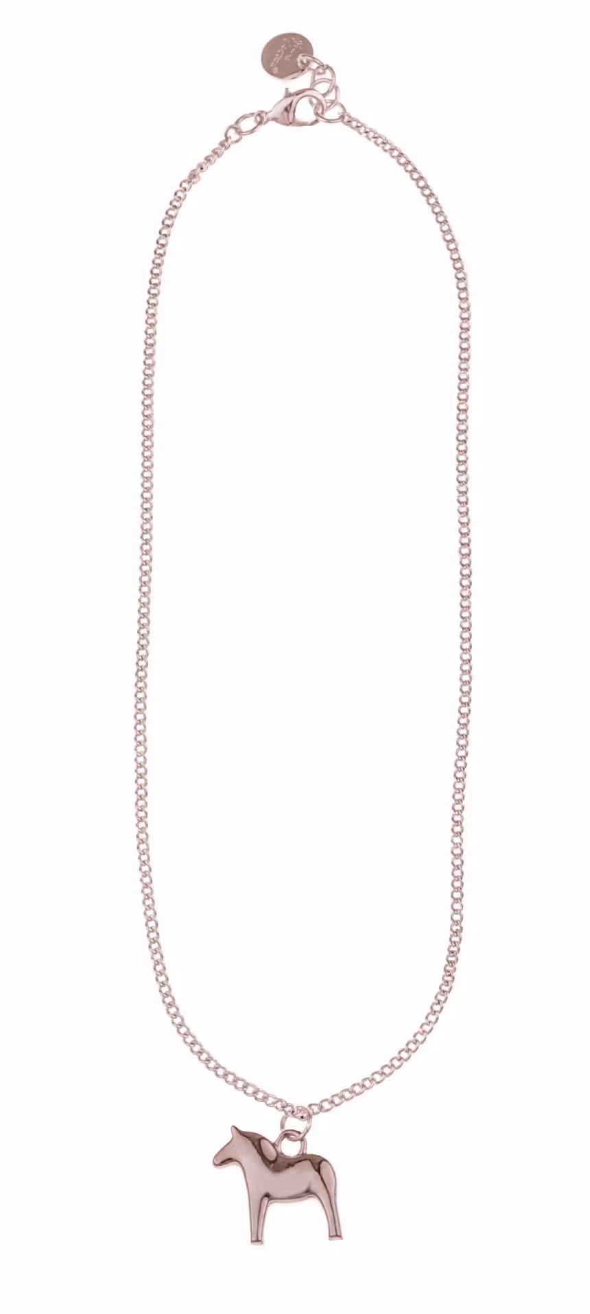 62921 DALAHÄST HALSBAND/ ROSÉ 42 CM/DALAHORSE NECKLACE ROSÉ