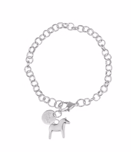 62925, Armband, Dalahäst, silver/ Bracelet, Dalahorse, silver
