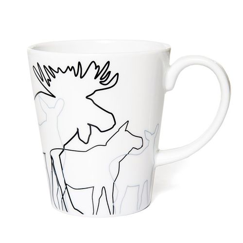 62723 MUGG MED HANDTAG ÄLG / MUG WITH HANDLE MOOSE