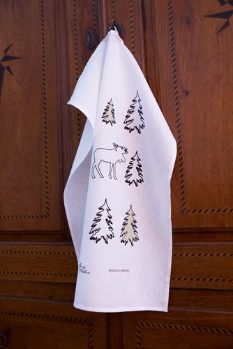 63047 KÖKSHANDDUK SKOGIS VIT/KITCHENTOWEL SKOGIS MOOSE
