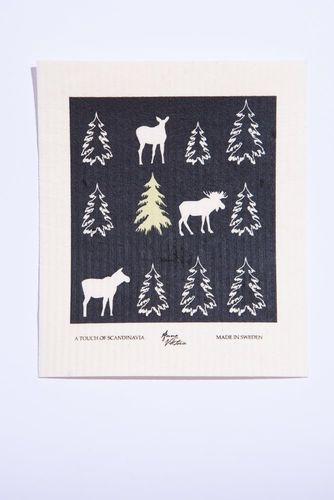 63048 DISKTRASA SKOGIS ÄLG / DISCHCLOTH SKOGIS MOOSE