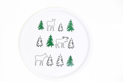 63077 BRICKA RUND SKOGIS 38 CM / TRAY ROUND 38 CM