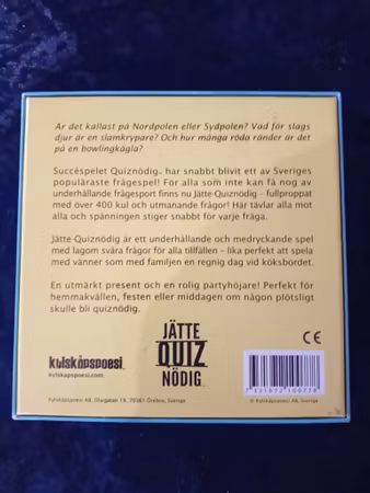 Jätte Quiz Nödig