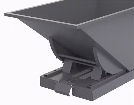 Tippcontainer 900 liter med automatisk tippfunktion