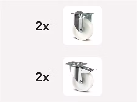 Hjul till Tippcontainer med polyamid