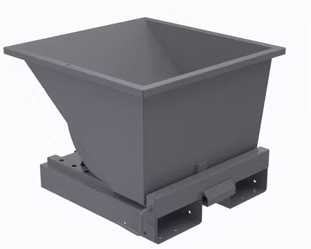 Tippcontainer 150 liter med automatisk tippfunktion