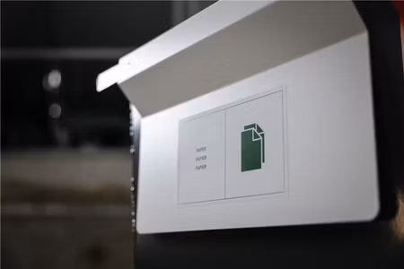 Dekaler för källsortering till tippcontainer