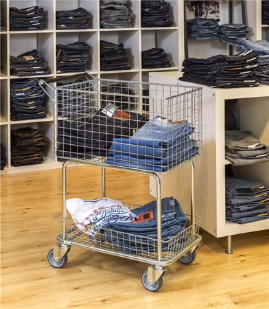 Allroundvagn 2 hyllplan elförzinkad 690x410x950