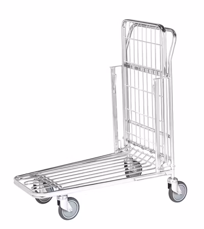 Butiksvagn 2 hyllplan elförzinkad 860x530x1010