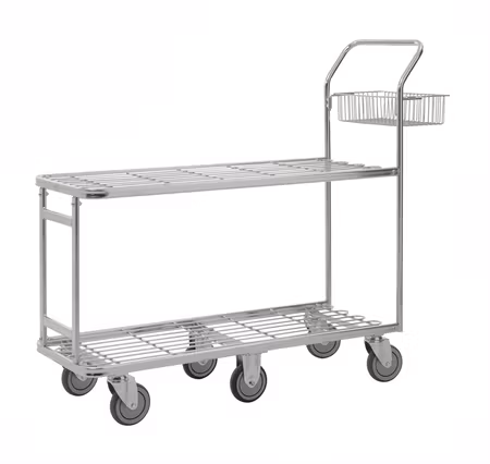 Butiksvagn Stor 2 hyllplan 1320x430x1120