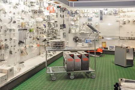 Butiksvagn Stor 2 hyllplan 1320x430x1120