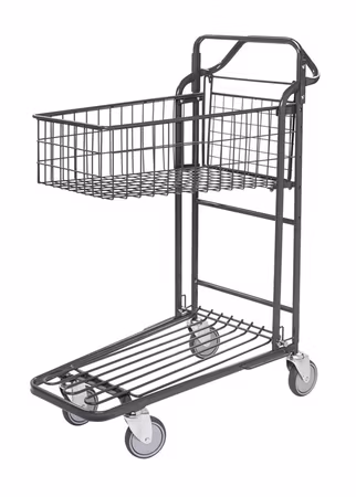 Butiksvagn ERGO med korg elförzinkad 980x530x1210
