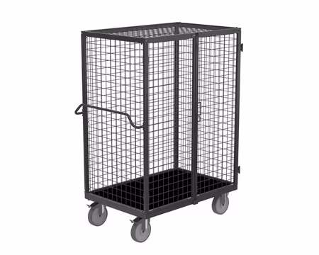 Säkerhetsvagn ERGO med gallersidor 1332x821x1765