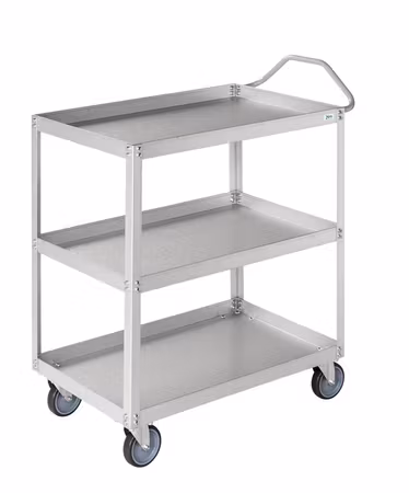 Hyllvagn aluzink 3 hyllplan för 600x400 backar 690x420x850