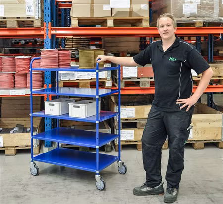 Hyllvagn lätt 5 hyllplan 980x585x1445