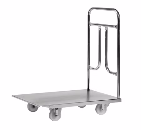 Plattformsvagn med rostfritt lastplan 950x550x915 300kg