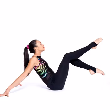Tights flick/dam  med halv fot  (6100F W51)