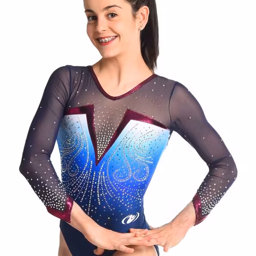 Gymnastikdräkt 8S52Z/1 Blå