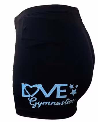 Short Love i  blå glitter