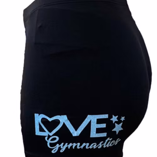 Short Love i  blå glitter