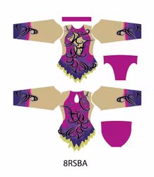 8RSBA- Aerobic /RG / Konståkning  tävlingsdräkt