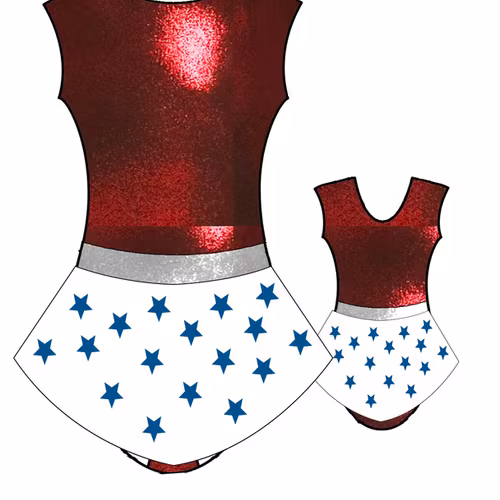 8RSAD4 - Aerobic /RG / Konståkning  tävlingsdräkt