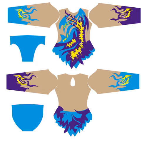 8RSG3 - Aerobic /RG / Konståkning  tävlingsdräkt