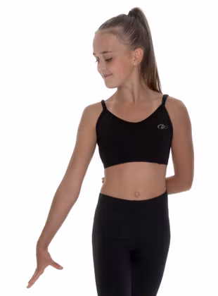 SVART Gymnast JUSTERBAR TOP