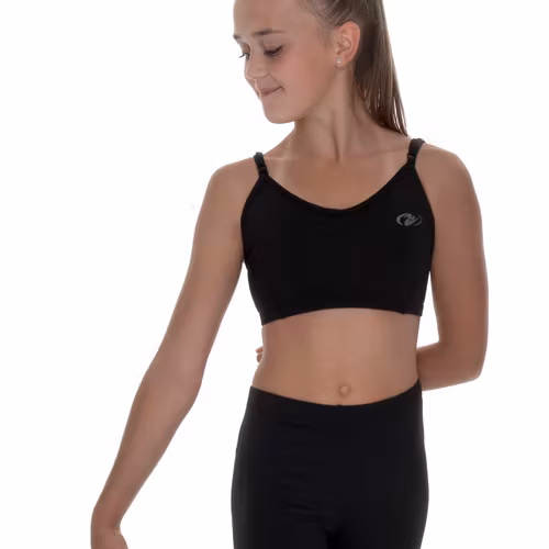 SVART Gymnast JUSTERBAR TOP