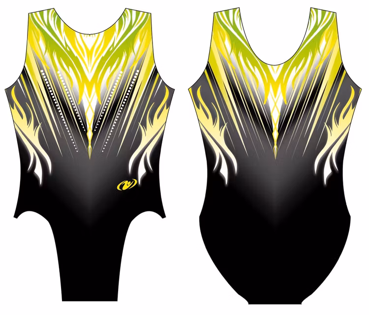 Lobo VERDE/Amarillo Gymnastikdräkt (8STE170)