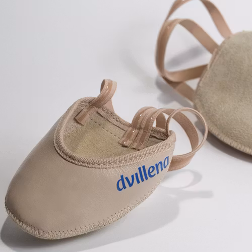 Tåskor i beige läder