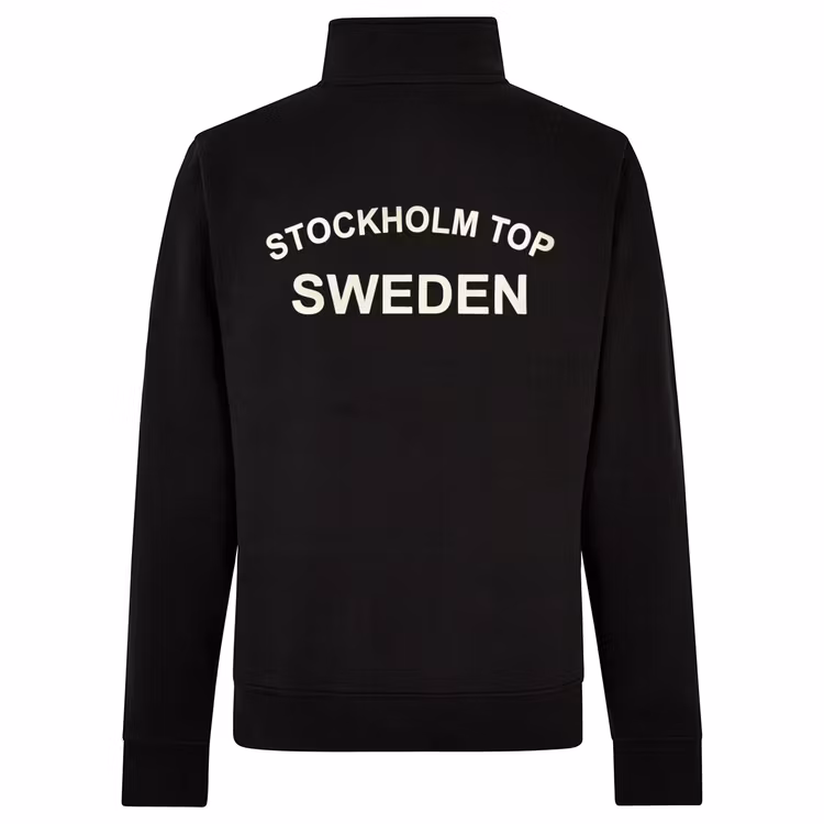 STG unisex långärmad tröja med halvlång dragkedja.