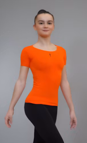 Orange gymnastik-T-shirt från Venturelli