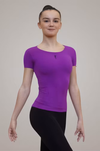 Lila gymnastik-T-shirt från Venturelli