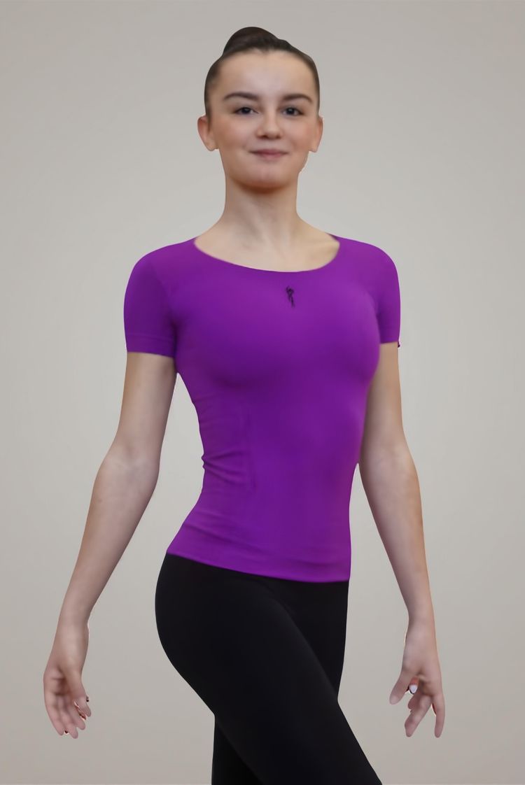 Lila gymnastik-T-shirt från Venturelli