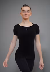 Svart gymnastik-T-shirt från Venturelli