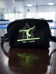 Gymnastikspåse "stjärnan på bommen" grön fluor
