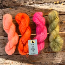 Handfärgat,  Kid Mohair/Silk , 50 g, cerise