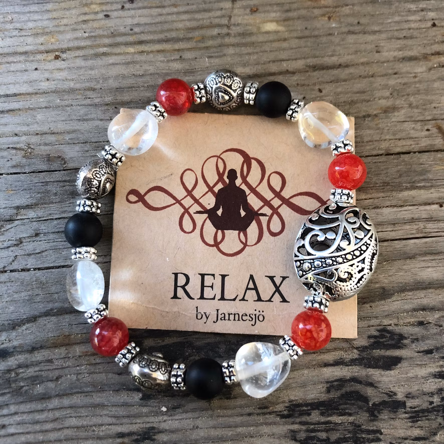 Armband, HiPpYStYle, Röd/Svart
