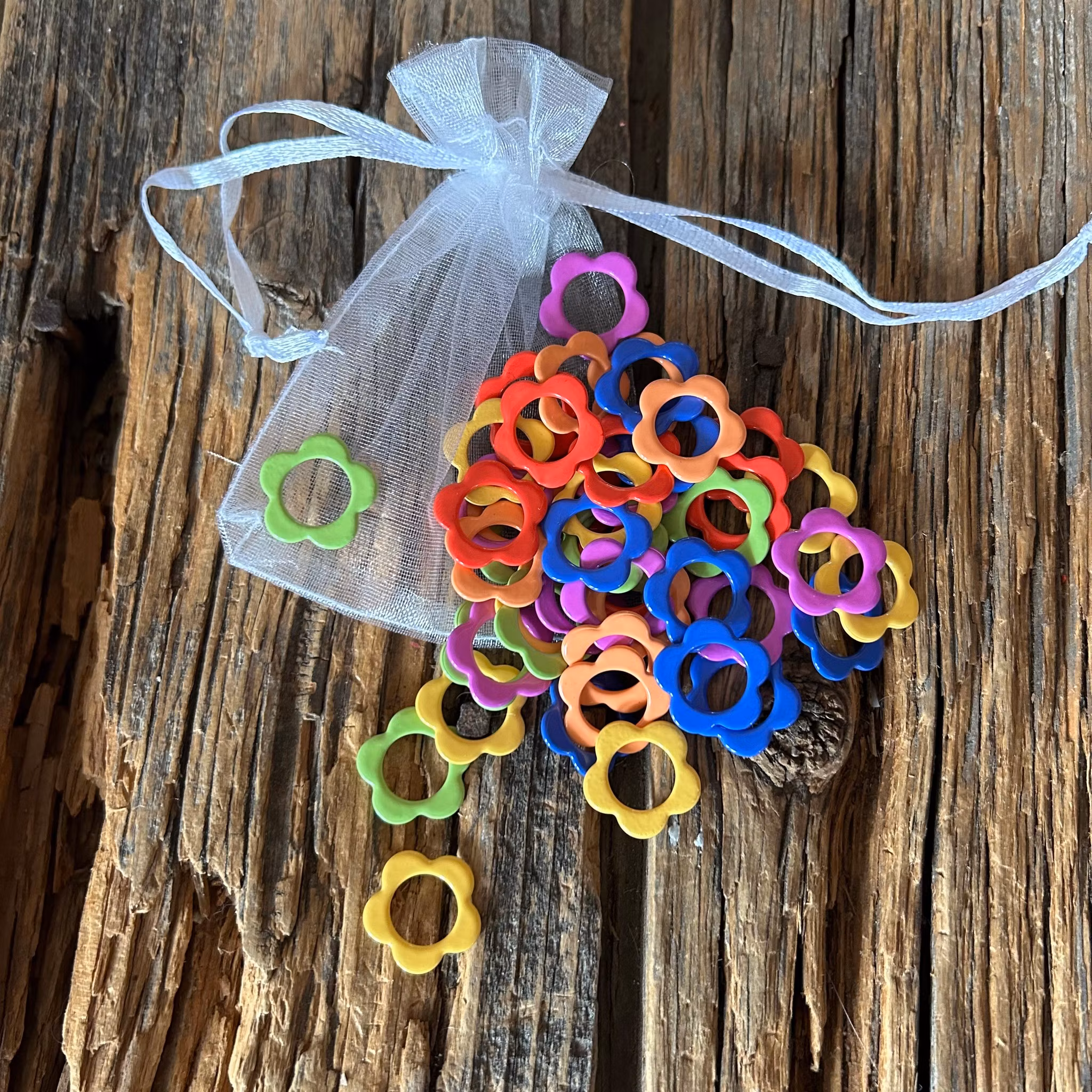 STICKMARKÖRER, 48 st färgglada blommor