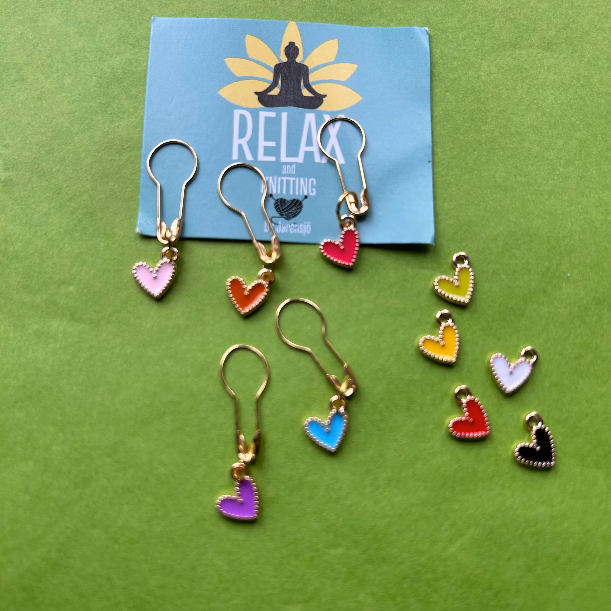 STICKMARKÖRER, Små söta hjärtan, 5 st