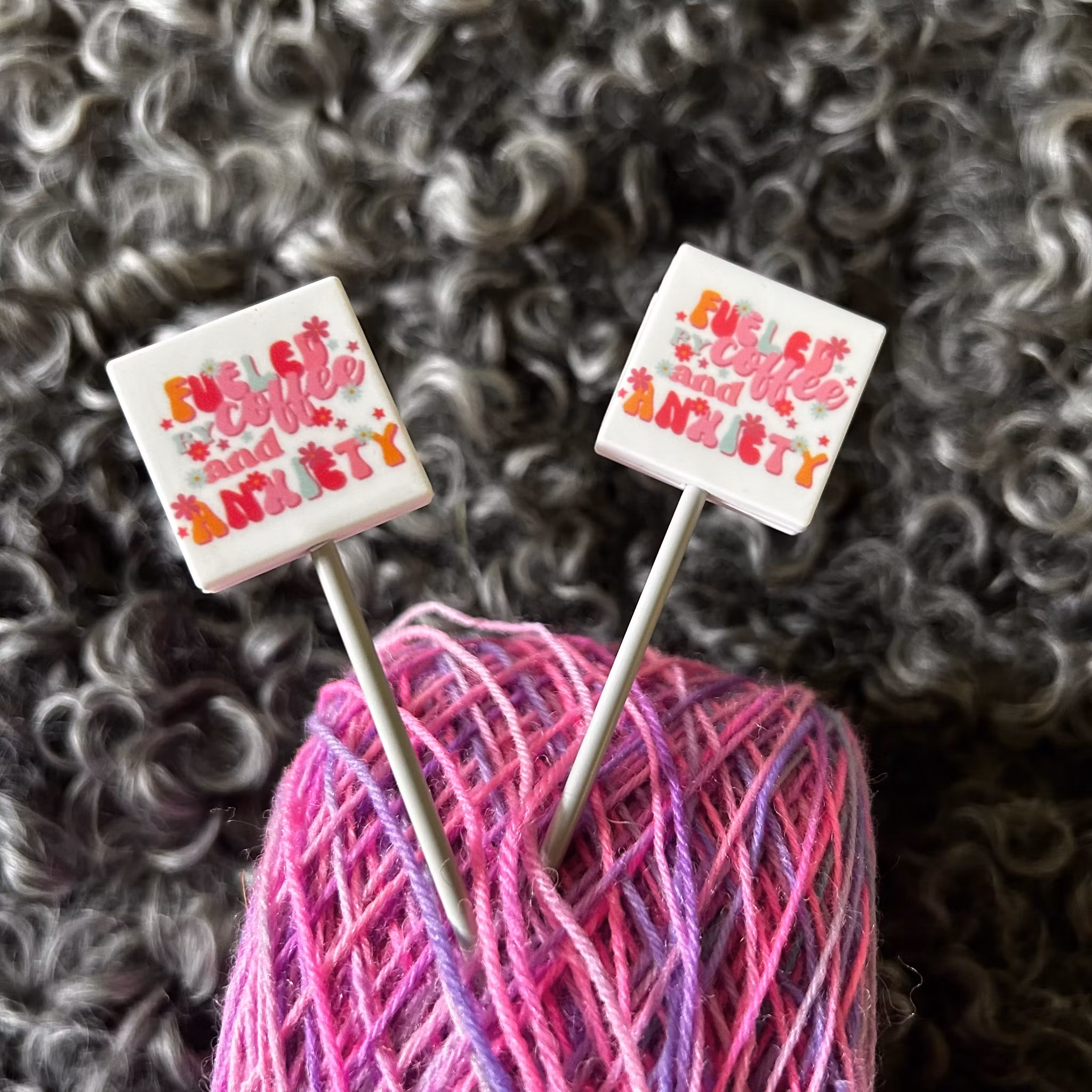 Stickstoppers, 4-kantig med text