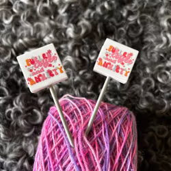 Stickstoppers, 4-kantig med text