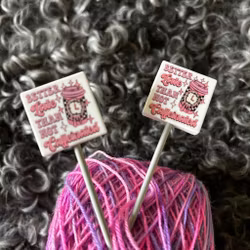 Stickstoppers, 4-kantig med text