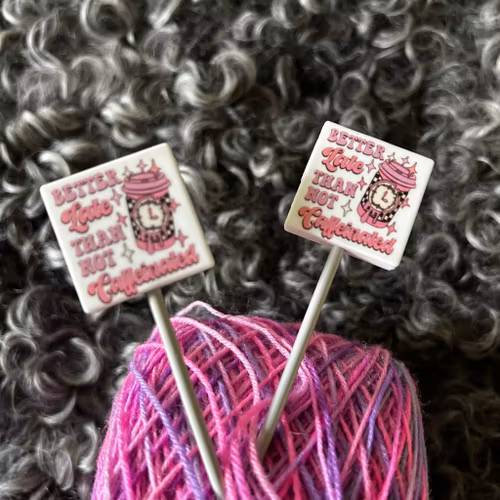 Stickstoppers, 4-kantig med text