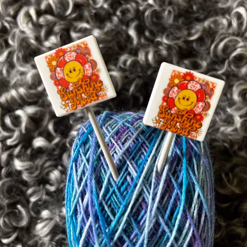 Stickstoppers, 4-kantig med text