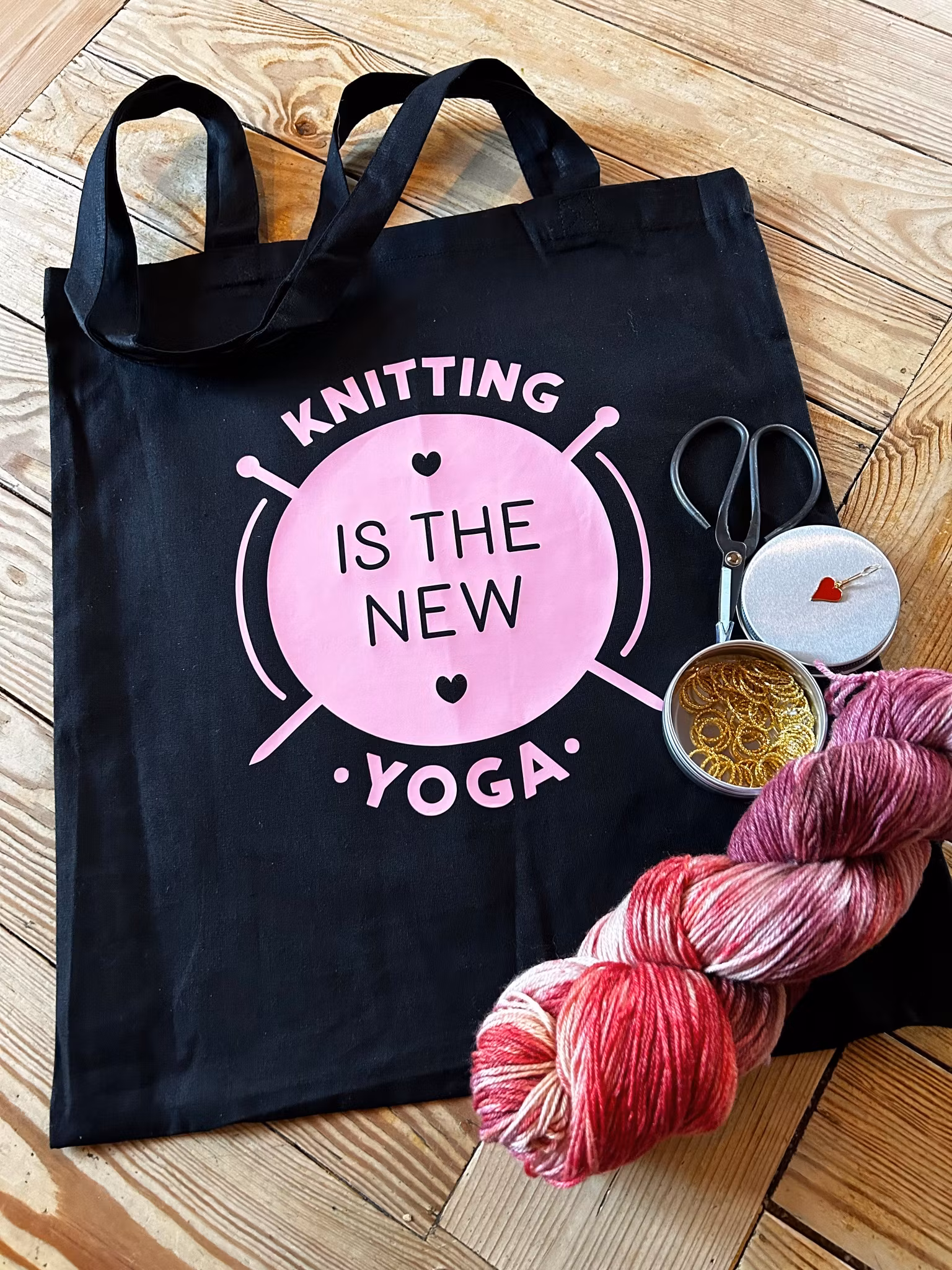 Tygkasse, KNITTING IS THE NEW YOGA