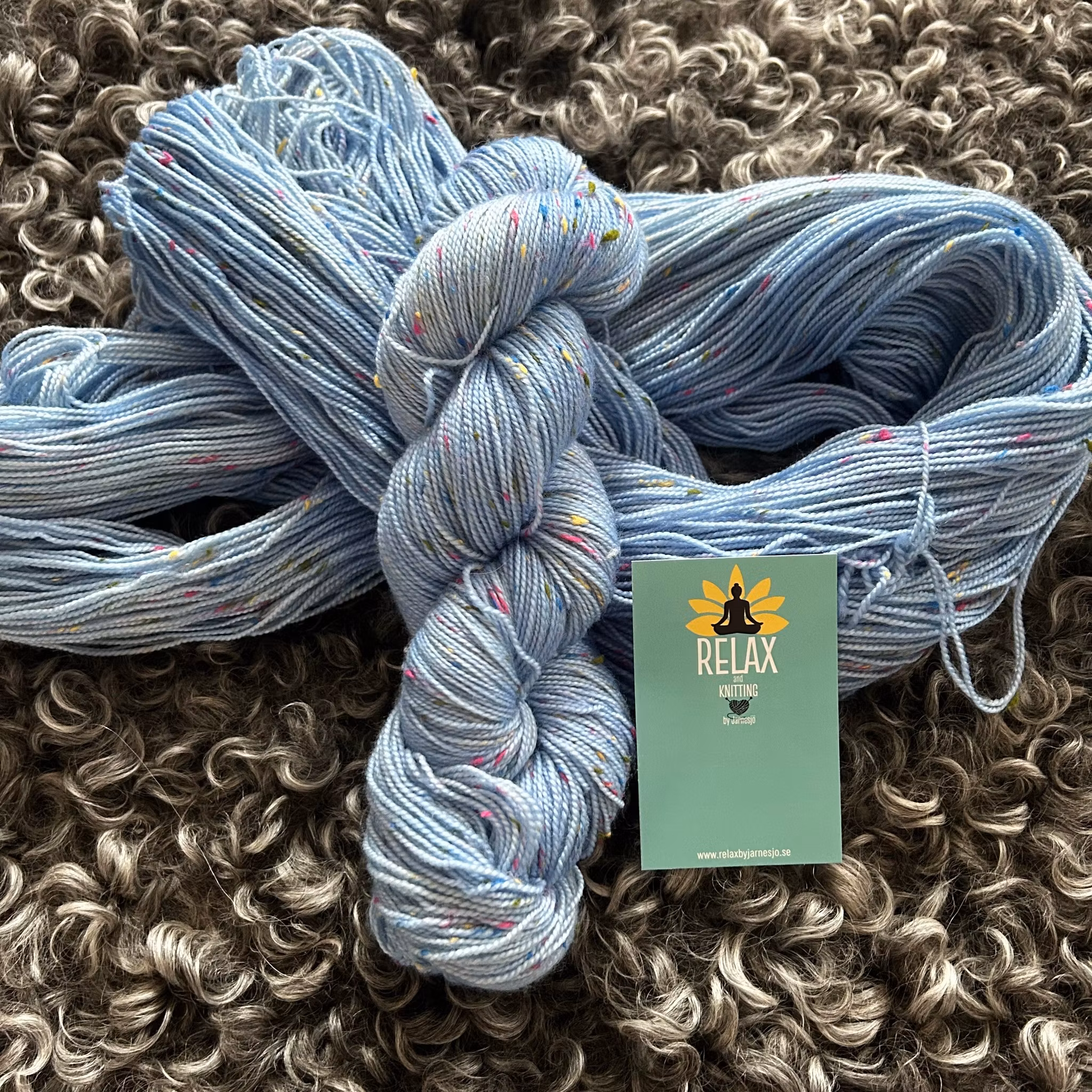 Merino Tweed , Multi Nep, 100 g, handfärgat