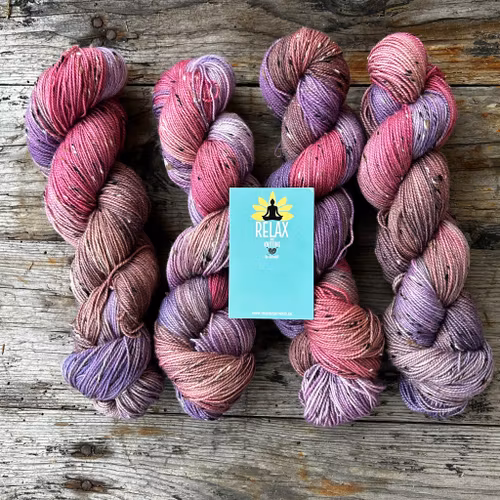 Merino Tweed, Brun Nep, 100 g, handfärgat